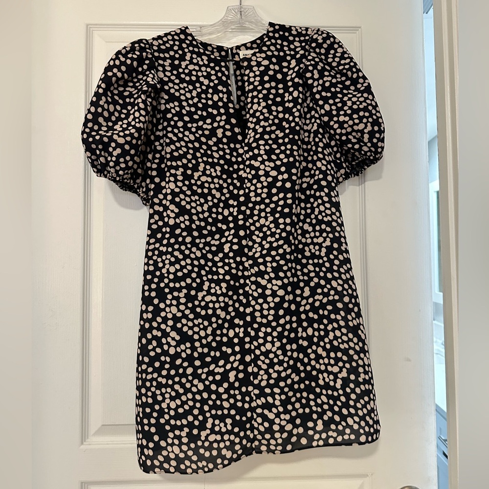 Amanda Uprichard Black Polka Dot Dress